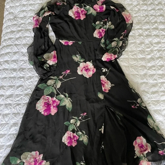 Lulus Once & flor all floral ruffle midi dress - Picture 11 of 15
